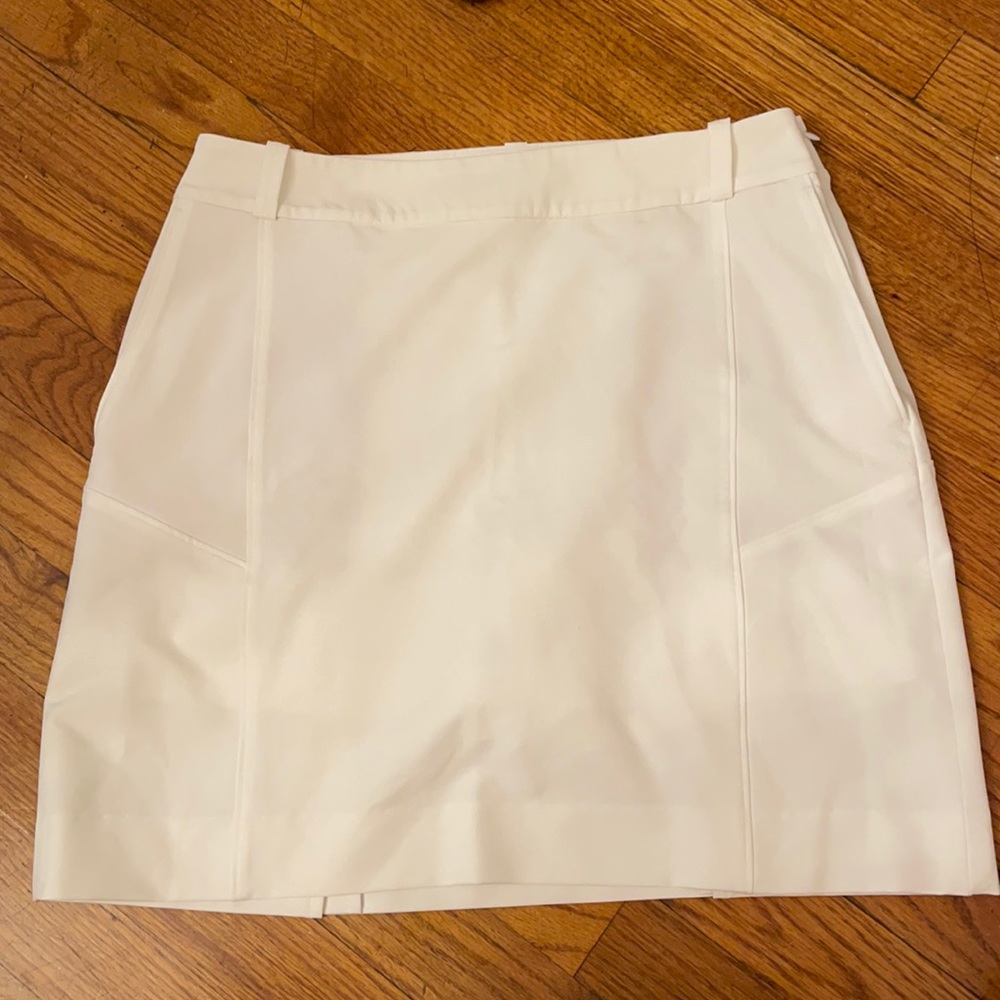 White golf skirt